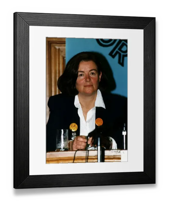 Framed Print : Sara Keays Former mistress of Cecil Parkinson at Parliament