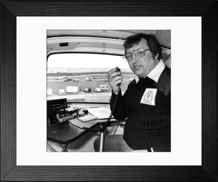 Framed Print : CB radio gathering in South Shields. Mr Mike Hodgson, the traffic controller Framed Print : CB radio gathering in South Shields. Mr Mike Hodgson, the traffic controller