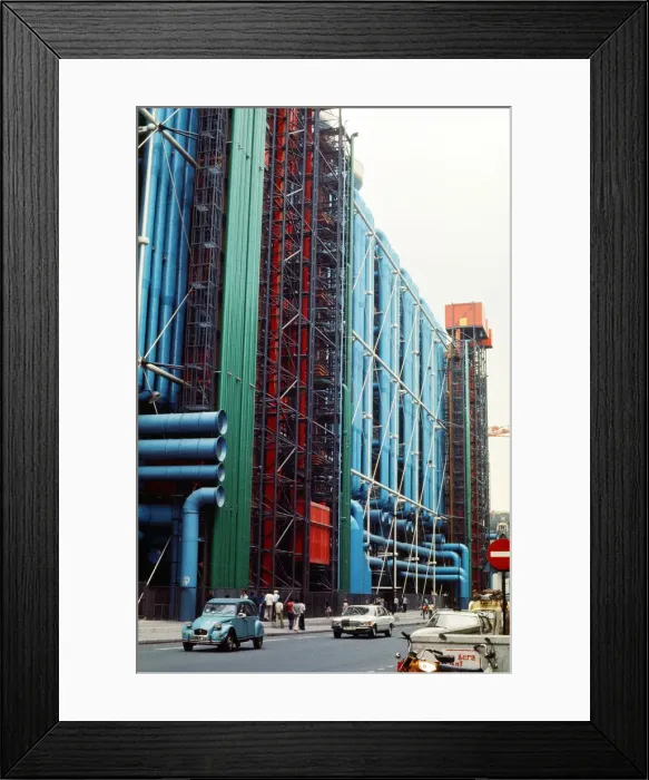 Framed Print : Georges Pompidou Centre, Paris, France. August 1977