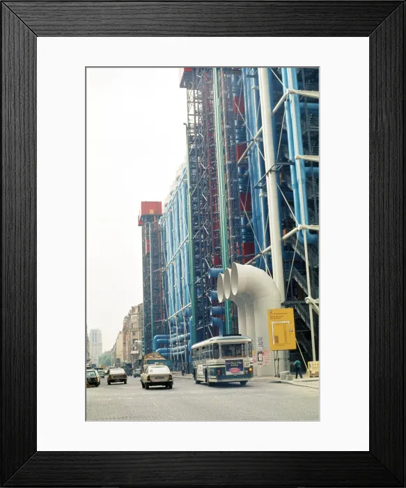 Framed Print : Georges Pompidou Centre, Paris, France. August 1977 Framed Print : Georges Pompidou Centre, Paris, France. August 1977