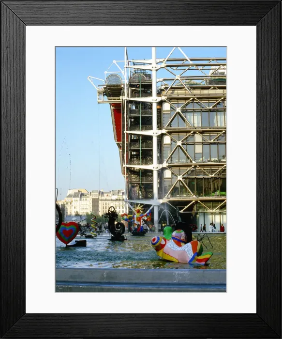 Framed Print : Georges Pompidou Centre, Paris, France. October 1985 Framed Print : Georges Pompidou Centre, Paris, France. October 1985