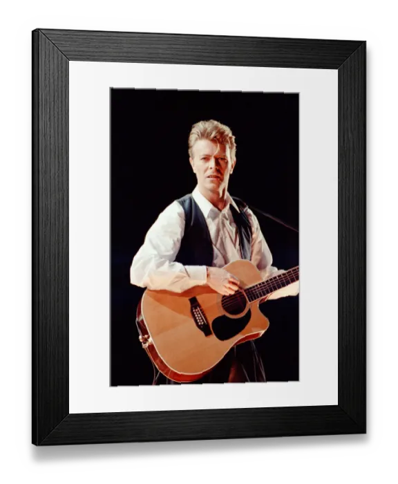 Framed Print : David Bowie performing at The Birmingham NEC, as part of his 1990 Sound Framed Print : David Bowie performing at The Birmingham NEC, as part of his 1990 Sound