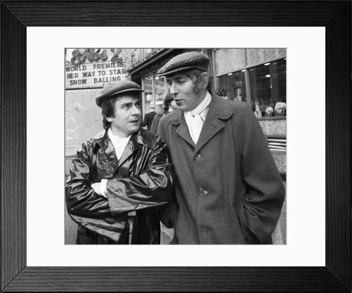 Framed Print : Peter Cook and Dudley Moore in their Pete and Dud Framed Print : Peter Cook and Dudley Moore in their Pete and Dud