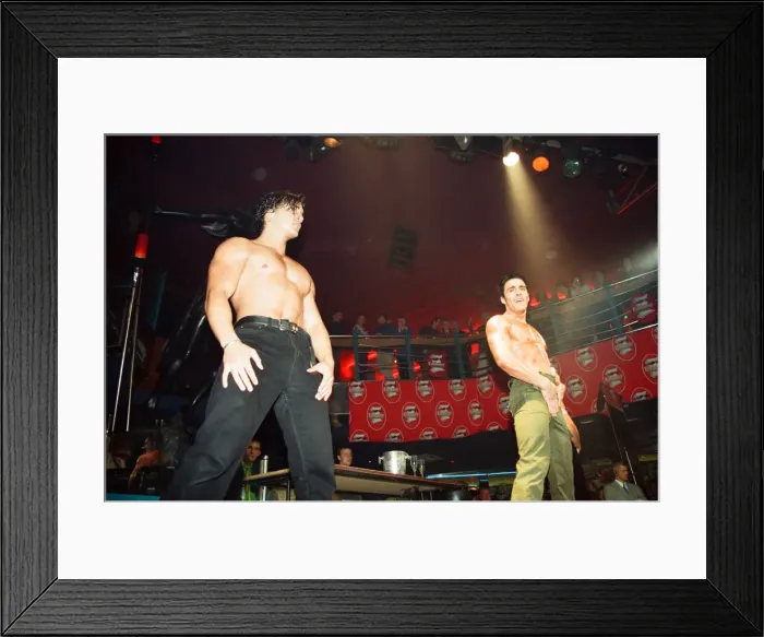 Framed Print : Dream Boys at Utopia Nightclub, Reading, Berkshire. 12th August 1994 Framed Print : Dream Boys at Utopia Nightclub, Reading, Berkshire. 12th August 1994