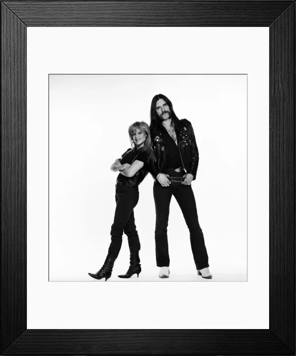 Framed Print : Samantha Fox, Glamour model, and Lemmy, musician, singer and songwriter who founded Framed Print : Samantha Fox, Glamour model, and Lemmy, musician, singer and songwriter who founded