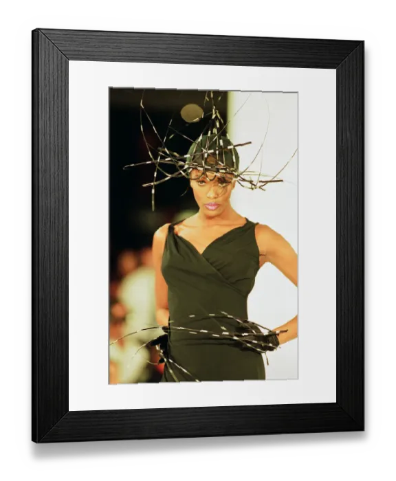 Framed Print : Naomi Campbell, London Fashion Week 1993, 18th October 1993 Framed Print : Naomi Campbell, London Fashion Week 1993, 18th October 1993