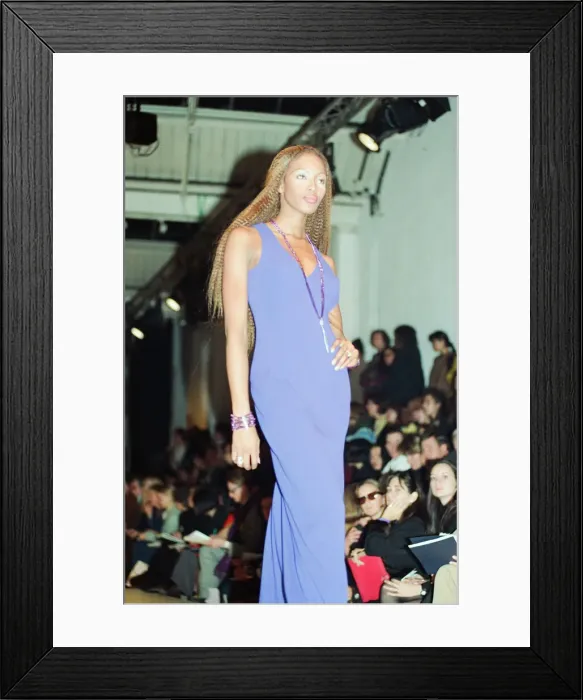Framed Print : Naomi Campbell, London Fashion Week 1992, 9th October 1992 Framed Print : Naomi Campbell, London Fashion Week 1992, 9th October 1992