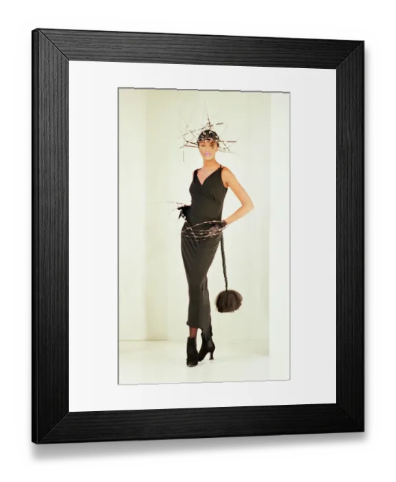 Framed Print : Naomi Campbell, London Fashion Week 1993, 18th October 1993