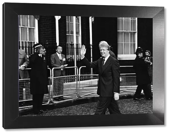 President Jimmy Carter meets Prime Minister James Callaghan at Downing Street