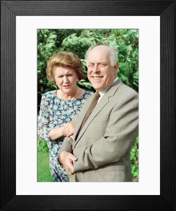 Framed Print : Photocall for new BBC production Keeping up Appearances Framed Print : Photocall for new BBC production Keeping up Appearances