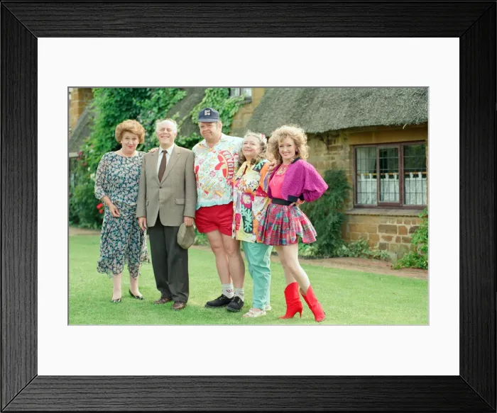 Framed Print : Photocall for new BBC production Keeping up Appearances Framed Print : Photocall for new BBC production Keeping up Appearances