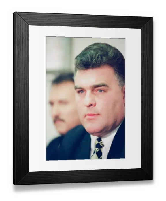 Framed Print : Kevin Cullis, new Swansea City manger, pictured at news press conference