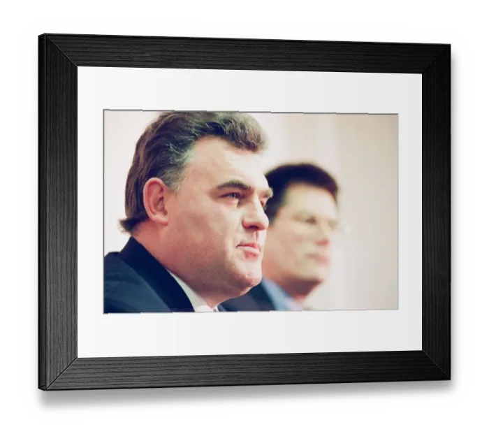 Framed Print : Kevin Cullis, new Swansea City manger, pictured at news press conference Framed Print : Kevin Cullis, new Swansea City manger, pictured at news press conference