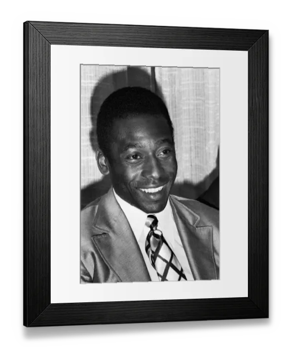 Framed Print : Brazilian footballer Edson Arantes do Nascimento, more famously knows as Pele