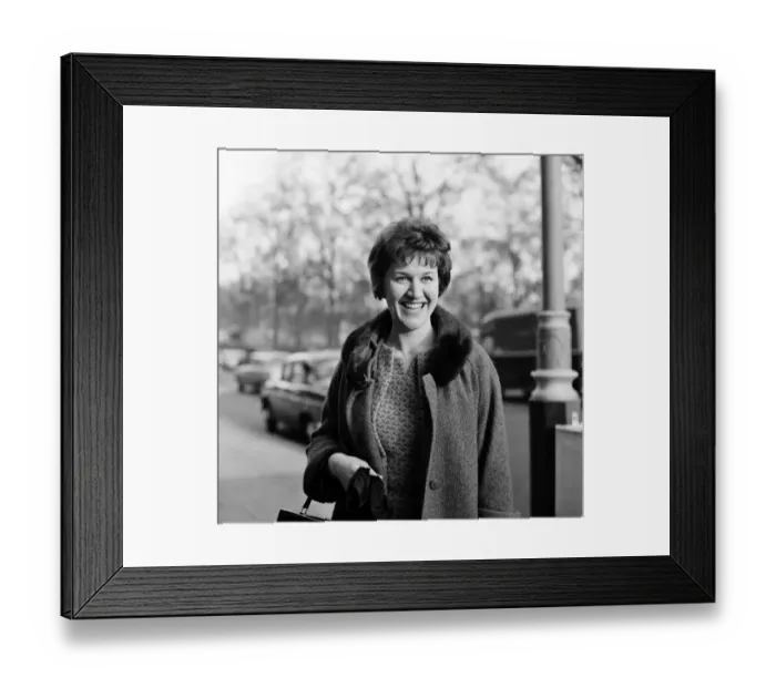 Framed Print : Miss Patricia Routledge, pictured in London after rave notices from the critics following Framed Print : Miss Patricia Routledge, pictured in London after rave notices from the critics following