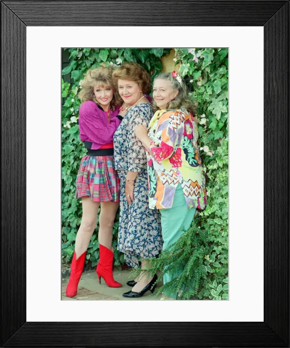Framed Print : Photocall for new BBC production Keeping up Appearances Framed Print : Photocall for new BBC production Keeping up Appearances