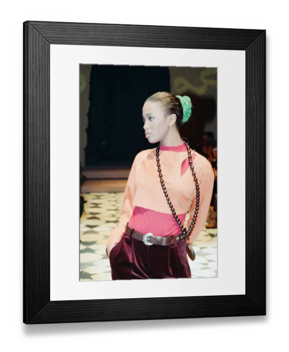 Framed Print : Naomi Campbell, London Fashion Week 1989, 10th March 1989 Framed Print : Naomi Campbell, London Fashion Week 1989, 10th March 1989