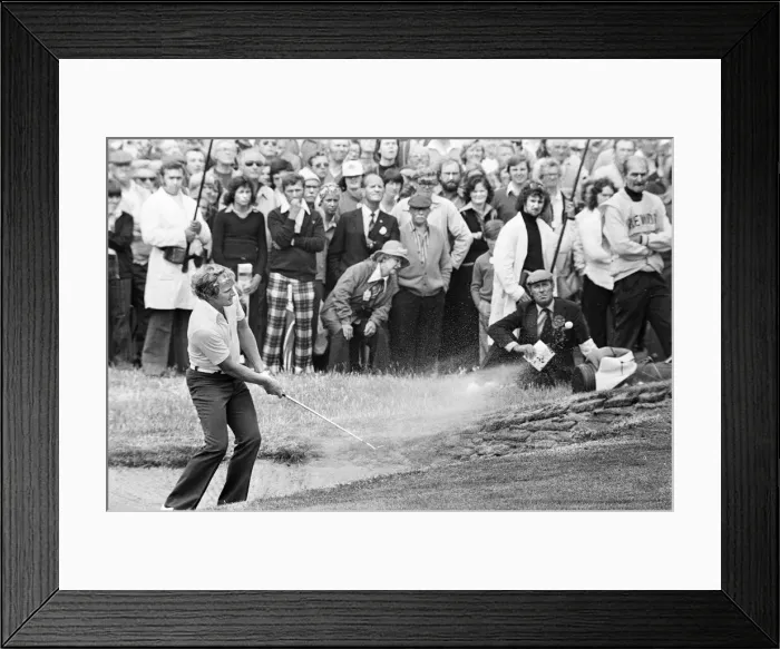Framed Print : British Open 1975. Carnoustie Golf Links, Scotland, held 9th - 13th July 1975 Framed Print : British Open 1975. Carnoustie Golf Links, Scotland, held 9th - 13th July 1975