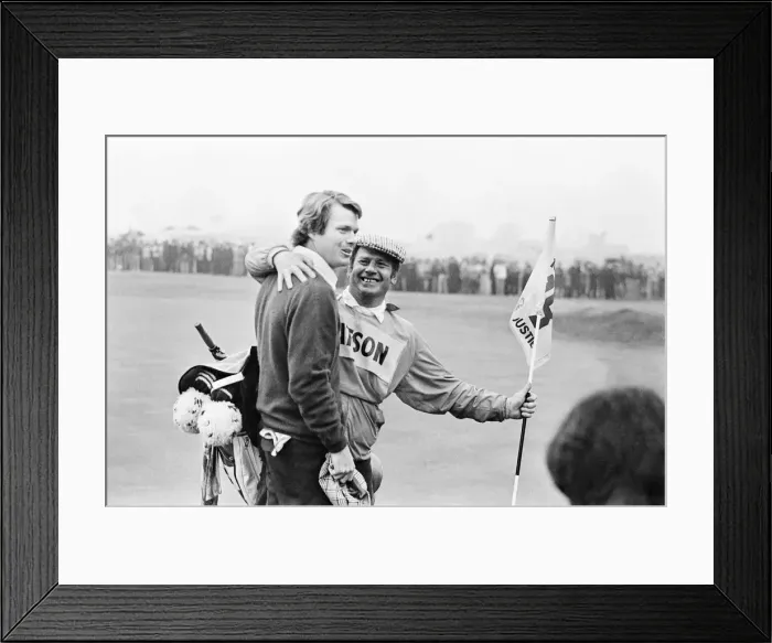 Framed Print : British Open 1975. Carnoustie Golf Links, Scotland, held 9th - 13th July 1975 Framed Print : British Open 1975. Carnoustie Golf Links, Scotland, held 9th - 13th July 1975