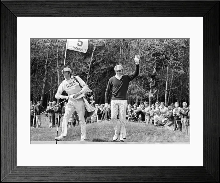 Framed Print : British Open 1975. Carnoustie Golf Links, Scotland, held 9th - 13th July 1975