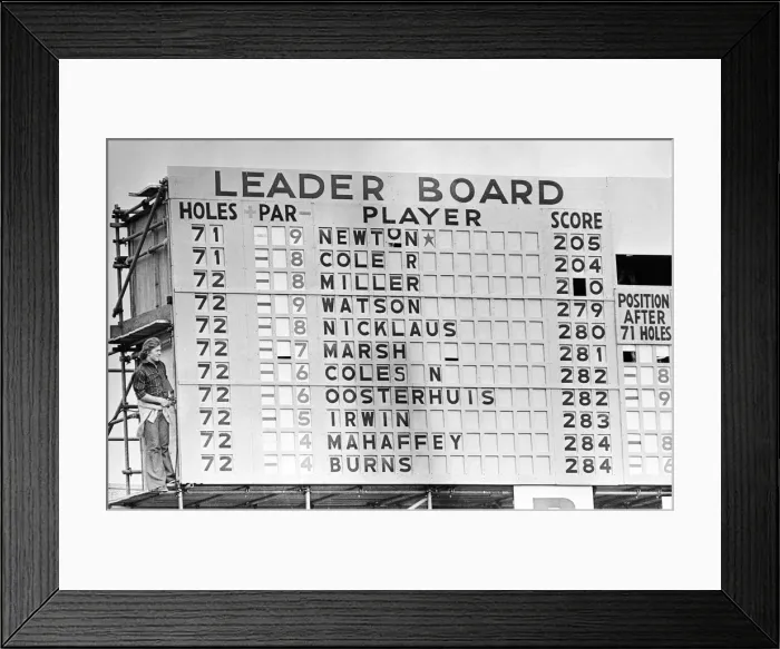 Framed Print : British Open 1975. Carnoustie Golf Links, Scotland, held 9th - 13th July 1975 Framed Print : British Open 1975. Carnoustie Golf Links, Scotland, held 9th - 13th July 1975