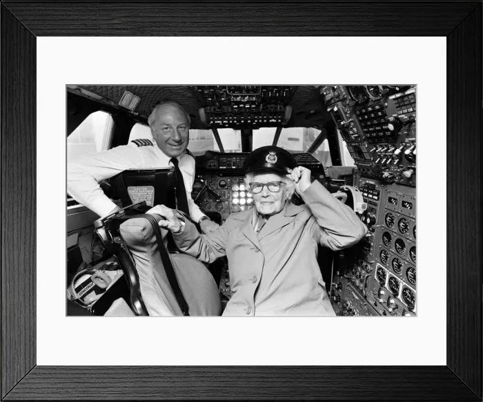 Framed Print : Grannys trip on Concorde. 2nd April 1986 Framed Print : Grannys trip on Concorde. 2nd April 1986