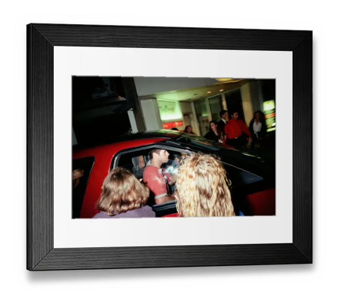 Framed Print : Hysteria hit the streets of Stockton as hundreds of screaming schoolgirls visit The Mall