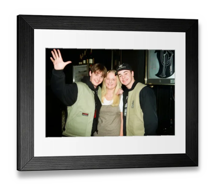 Framed Print : PJ & Duncan at the The Mall Roadshow at The Mall nightclub in Stockton