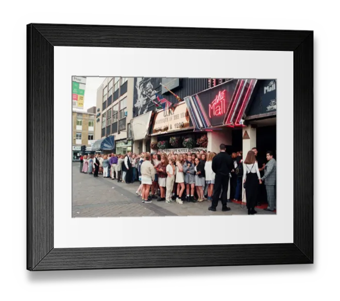 Framed Print : Teeny boppers concert at The Mall nightclub in Stockton. 30th August 1994 Framed Print : Teeny boppers concert at The Mall nightclub in Stockton. 30th August 1994