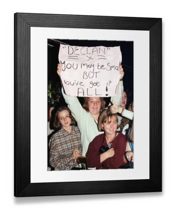 Framed Print : Teeny boppers concert at The Mall nightclub in Stockton. 30th August 1994 Framed Print : Teeny boppers concert at The Mall nightclub in Stockton. 30th August 1994
