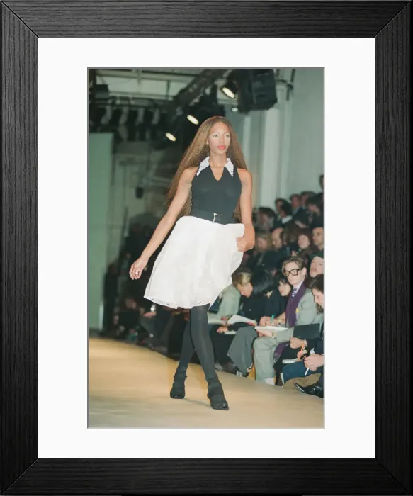 Framed Print : Naomi Campbell, London Fashion Week 1992, 9th October 1992 Framed Print : Naomi Campbell, London Fashion Week 1992, 9th October 1992