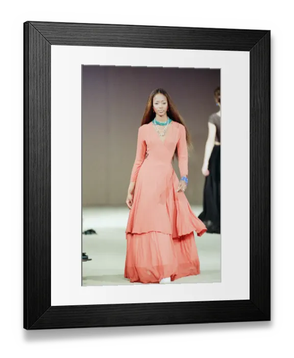 Framed Print : Naomi Campbell, London Fashion Week 1992, 10th October 1992 Framed Print : Naomi Campbell, London Fashion Week 1992, 10th October 1992