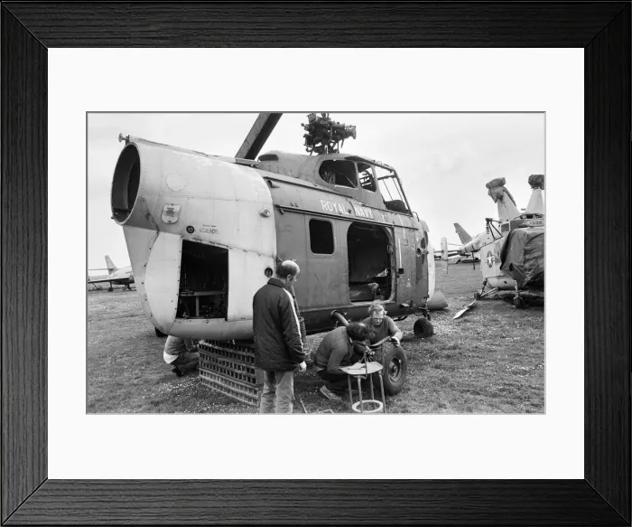 Framed Print : The very first British Westland Whirlwind helicopter arrives at its new home Framed Print : The very first British Westland Whirlwind helicopter arrives at its new home