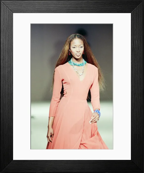 Framed Print : Naomi Campbell, London Fashion Week 1992, 10th October 1992 Framed Print : Naomi Campbell, London Fashion Week 1992, 10th October 1992