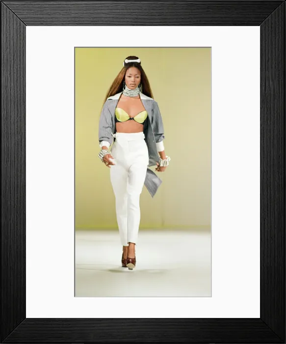 Framed Print : Naomi Campbell, London Fashion Week 1992, 10th October 1992 Framed Print : Naomi Campbell, London Fashion Week 1992, 10th October 1992