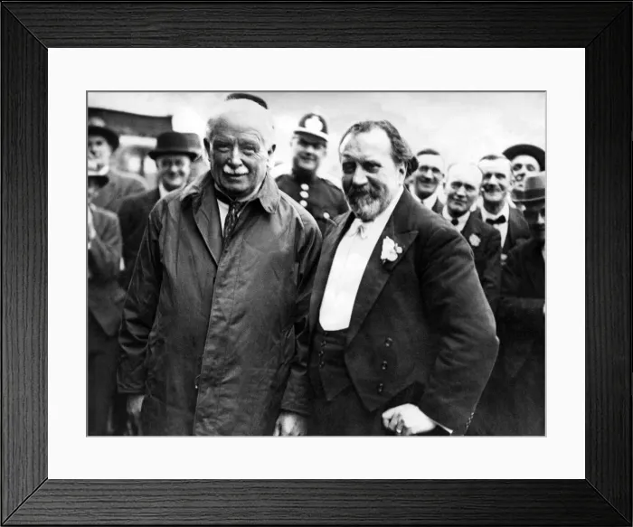 Framed Print : David Lloyd George with Sir Henry Joseph Wood. 4th May 1934 Framed Print : David Lloyd George with Sir Henry Joseph Wood. 4th May 1934
