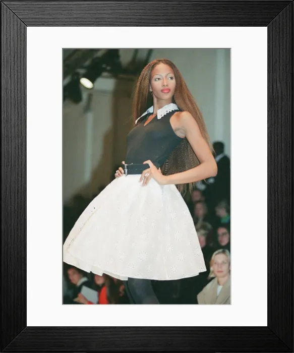 Framed Print : Naomi Campbell, London Fashion Week 1992, 9th October 1992 Framed Print : Naomi Campbell, London Fashion Week 1992, 9th October 1992