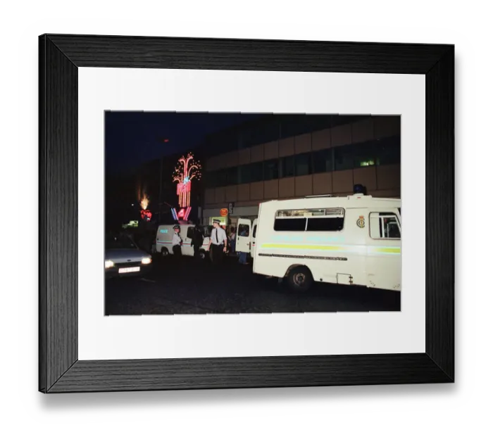 Framed Print : Hysteria hit the streets of Stockton as hundreds of screaming schoolgirls visit The Mall