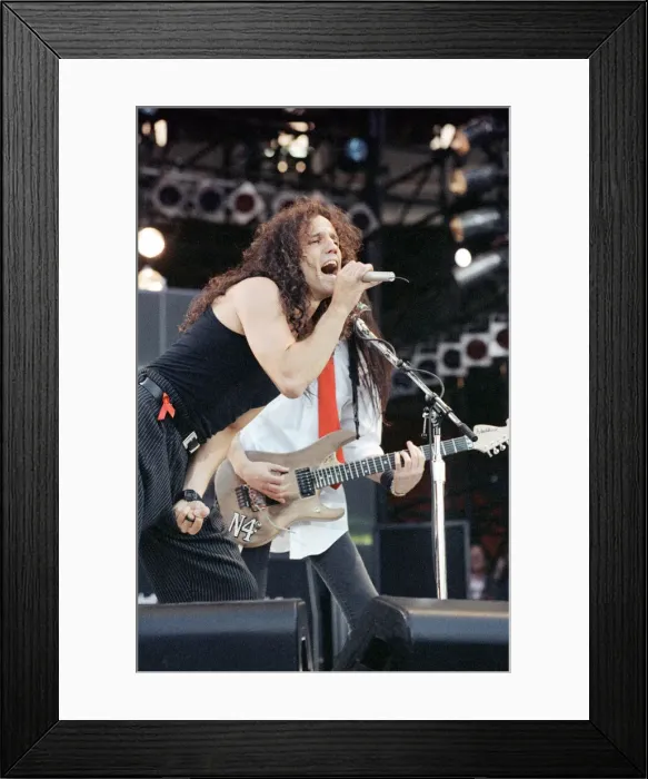 Framed Print : The Freddie Mercury Tribute Concert for Aids Awareness held at Wembley Stadium Framed Print : The Freddie Mercury Tribute Concert for Aids Awareness held at Wembley Stadium