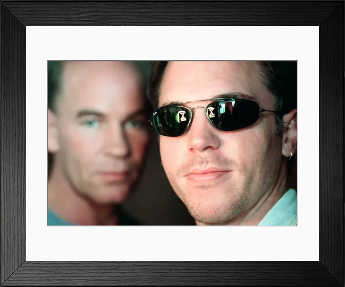 Framed Print : Actors from the television series The X-Files, Nicolas Lea (in foreground Framed Print : Actors from the television series The X-Files, Nicolas Lea (in foreground