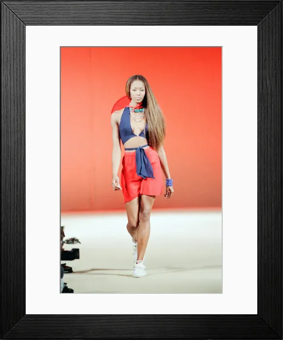 Framed Print : Naomi Campbell, London Fashion Week 1992, 10th October 1992 Framed Print : Naomi Campbell, London Fashion Week 1992, 10th October 1992