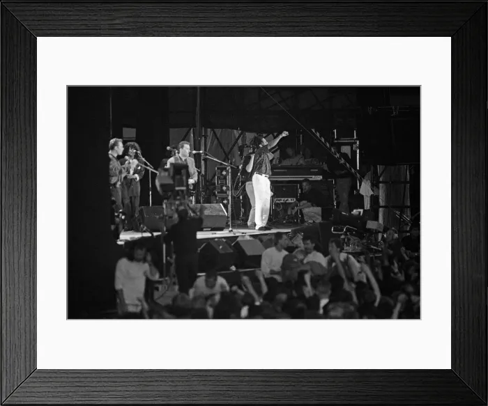 Framed Print : UB40 performing in concert at Birmingham Citys St Andrews stadium Framed Print : UB40 performing in concert at Birmingham Citys St Andrews stadium