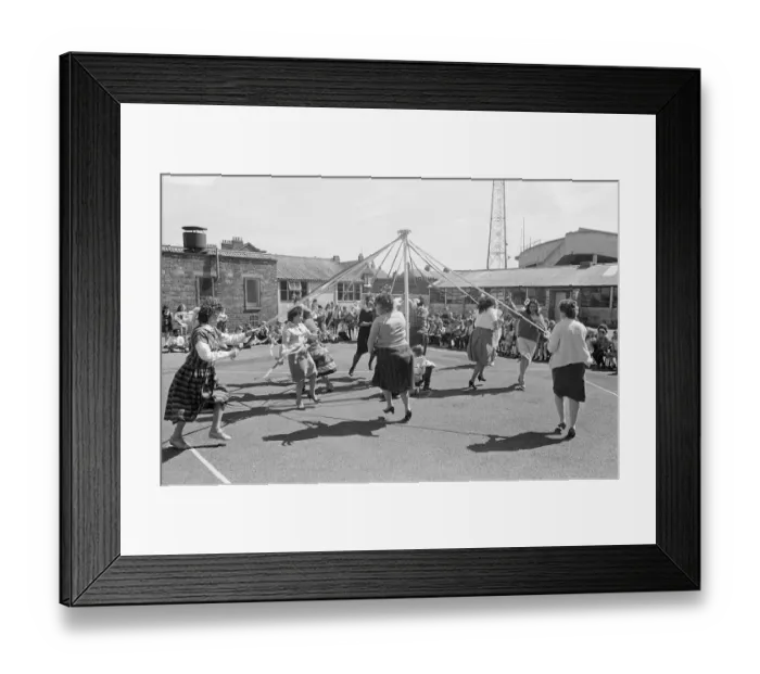 Framed Print : Maypole Dancing, Teesside, Circa May 1986 Framed Print : Maypole Dancing, Teesside, Circa May 1986