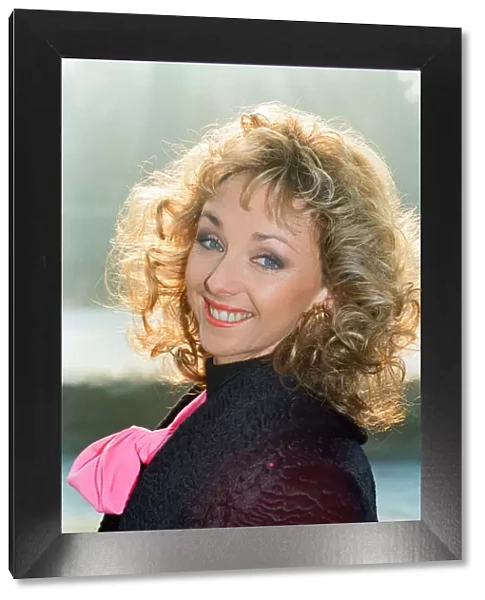 Debbie McGee, pictured at home. 13th December 1991