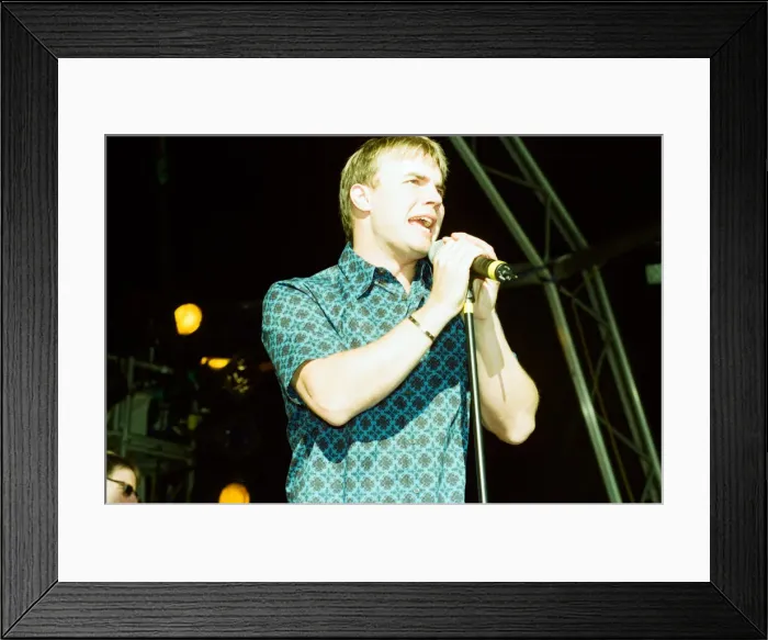 Framed Print : Cardiffs Big Weekend Summer Festival, Cardiff, Wales, 7th August 1999. Gary Barlow Framed Print : Cardiffs Big Weekend Summer Festival, Cardiff, Wales, 7th August 1999. Gary Barlow