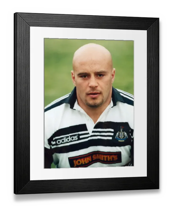 Framed Print : Paul Van Zandvliet, Rugby Union. July 1993