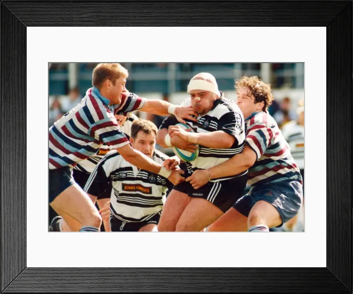 Framed Print : Newcastle front row heavy weight Paul Van Zandvliet proves more than a handful for Framed Print : Newcastle front row heavy weight Paul Van Zandvliet proves more than a handful for