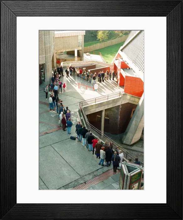 Framed Print : Leonard Nimoy signs copies of his new book at the Hexagon, Reading. 17th November 1995