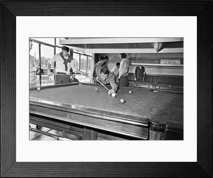 Framed Print : The Argentina football squad in Birmingham during the 1966 World cup tournament in