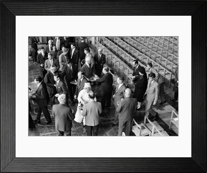 Framed Print : The first service takes place in the new Coventry Cathedral. May 1962 Framed Print : The first service takes place in the new Coventry Cathedral. May 1962